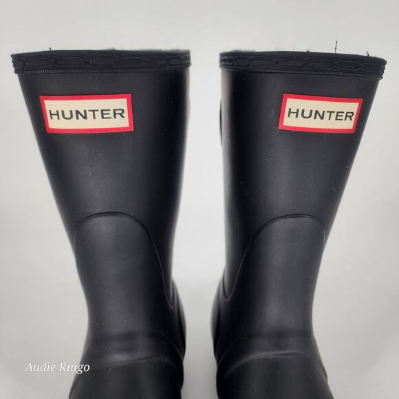 Hunter Original Short Rain Boots Black Women’s Size 7 - Picture 10 of 16